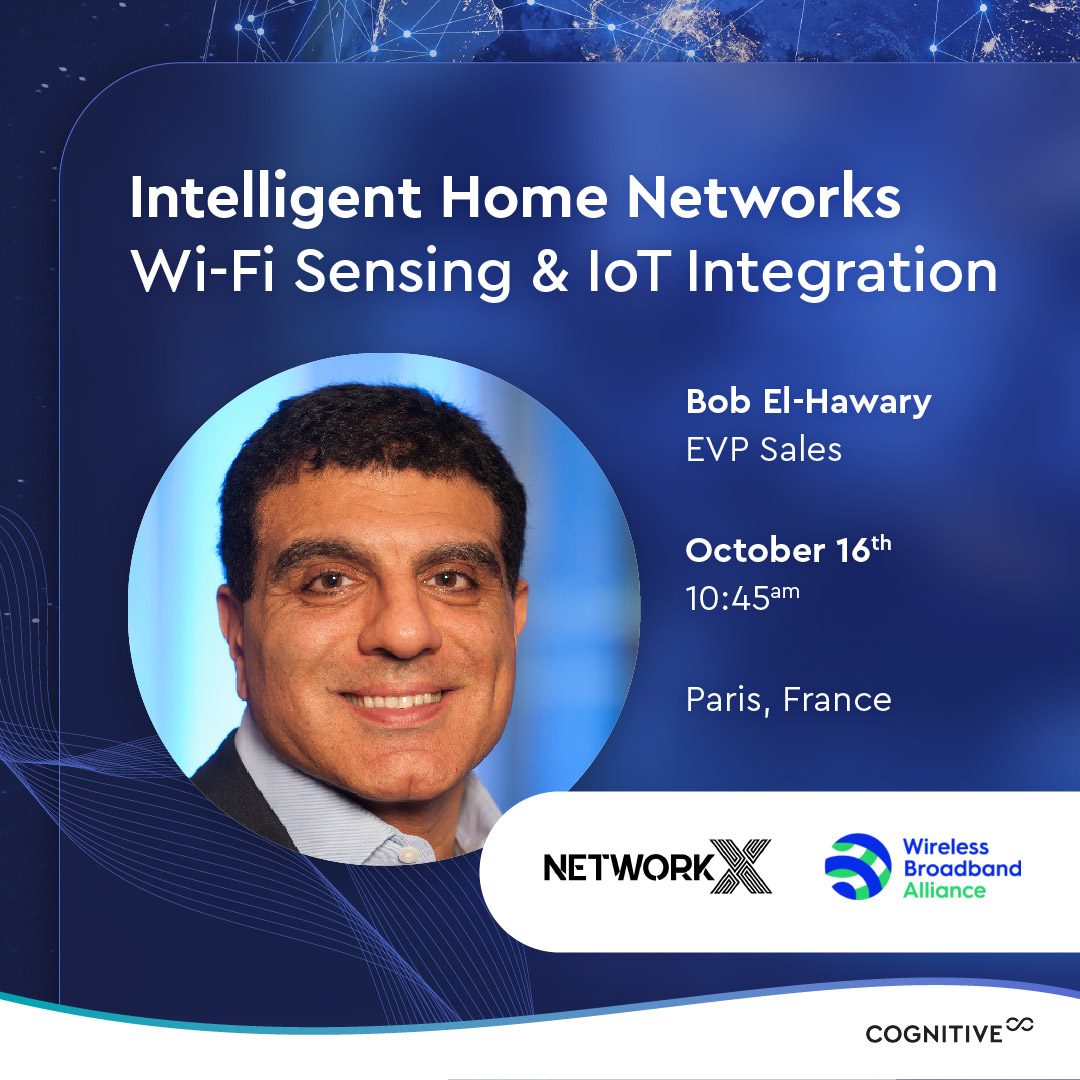 cognitiveSC's tweet image. How can Wi-Fi Sensing become an integral part of everyday life? On Oct 15, Bob El-Hawary will share actionable strategies for building motion experiences that excite users, create loyalty, and generate revenue. networkxevent.com