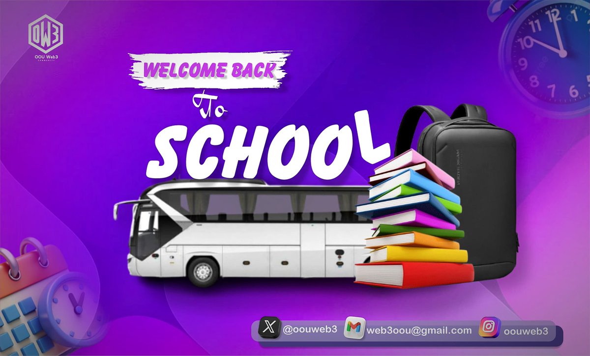 Welcome back to school, OOU students 🎓✨

A new semester means new chances to learn, build, and grow.
At OOU Web3, we’re here to help you explore blockchain, crypto, and the future of tech innovation.

Let’s make this semester count!
#OOUWeb3