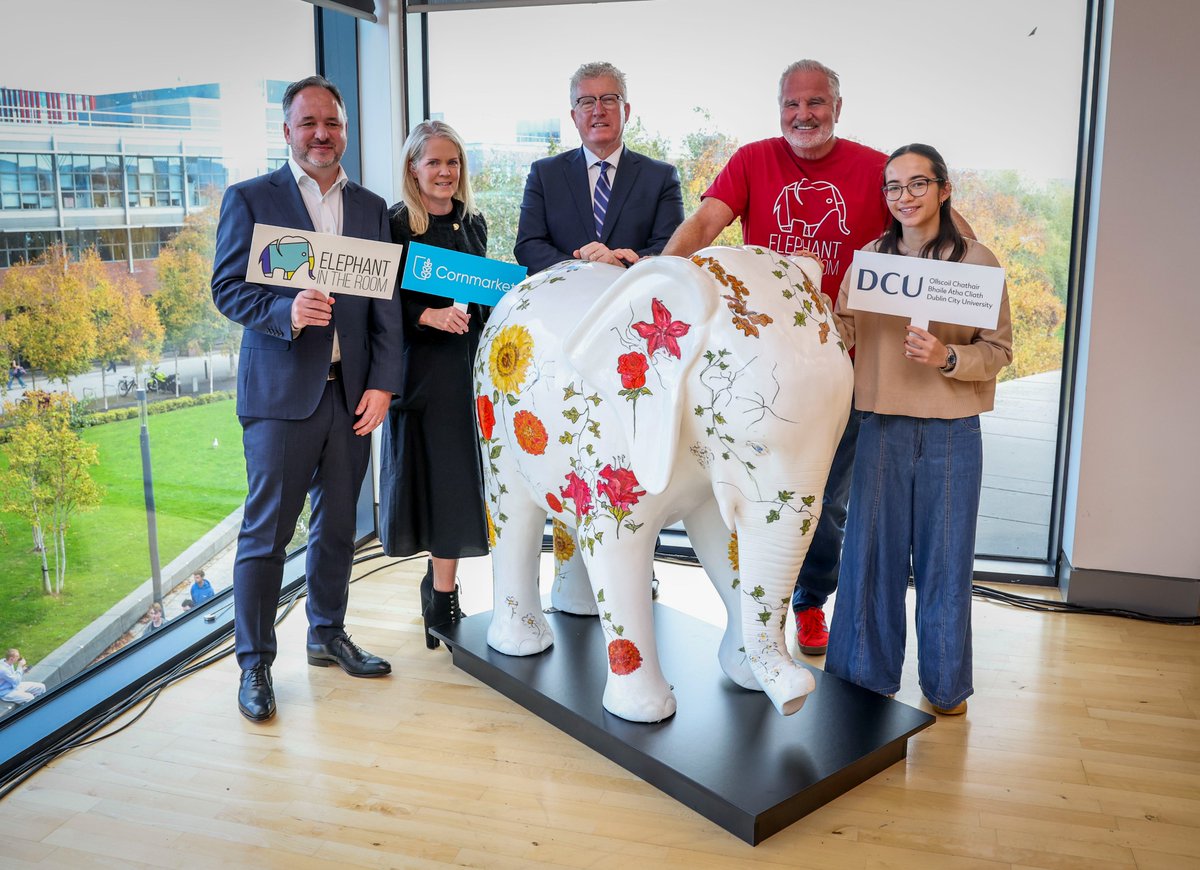 DCU's tweet image. Mental health is an essential part of our lives, yet it is often the 'elephant in the room' - a topic that goes unspoken. By bringing it into the open, DCU's Elephant in the Room Jia, encourages dialogue, awareness, and positive change. Learn more here: dcu.ie/people/elephan…