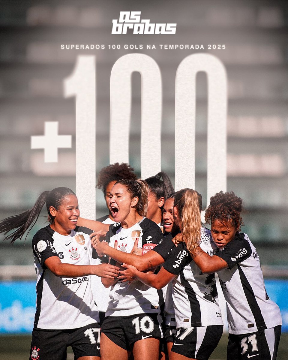 Com a goleada por 11 a 0 sobre o Always Ready, ontem, pela CONMEBOL Libertadores Femenina, nós superamos a marca de 1️⃣0️⃣0️⃣ gols na temporada. ⚽️👏🏻

#VaiCorinthians