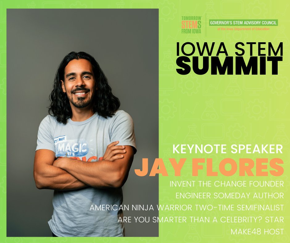 Join the Iowa Governor’s STEM Advisory Council for the 2025 Iowa STEM Summit: Accelerating Innovation!

📅 October 17, 2025
📍 Community Choice Credit Union Convention Center, Des Moines

🎯 Whether you're a teacher, administrator, business leader, or community advocate!