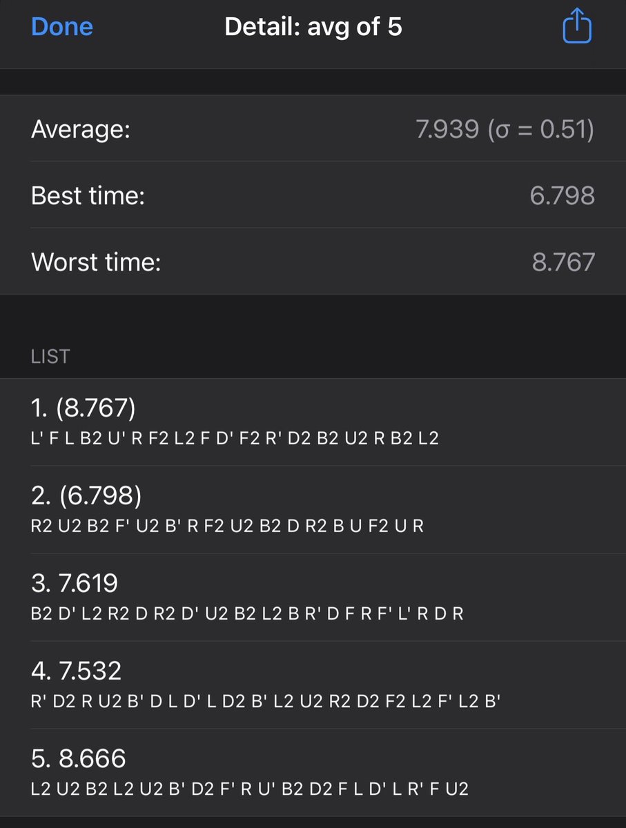 久しぶりの平均sub8！
もう9秒が遅いと思えるようになっただけ進歩したかな