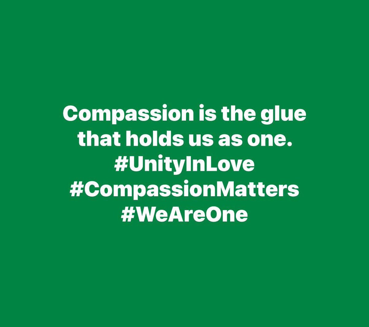 CharmaineTucker's tweet image. Compassion is the glue that holds us as one. #UnityInLove #CompassionMatters #WeAreOne