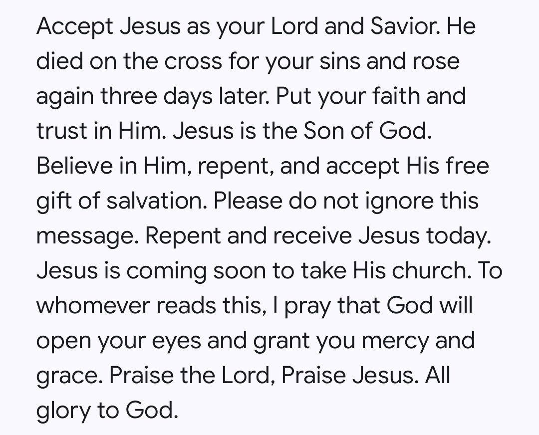 To Everyone who is seeing this tweet, Please don't ignore it. 

Read the message below: