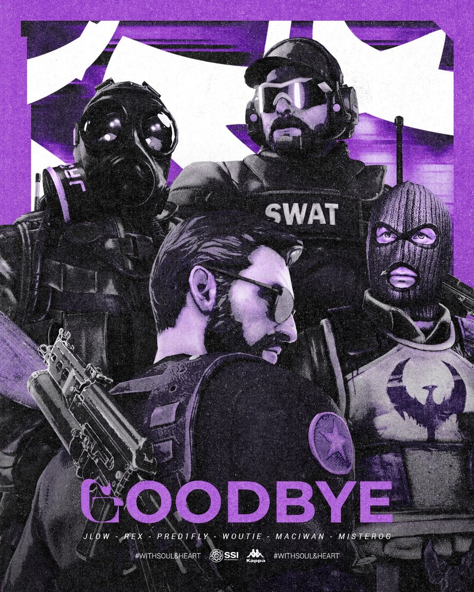 SoulsHeartOff's tweet image. Today we say fair well to our CS2 Team:
As they are departing from Soul’s Heart after a successful run in many tournaments and many downfalls we bid farewell to them all. 
#SoulsHeartForever💜🤍