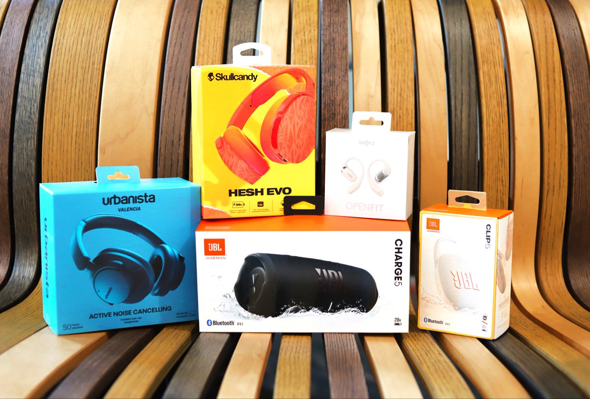 Let's be real—life is boring without music! Amp up your audio tech with This Month's Must Haves 🎶 Enjoy up to $5 off of speakers, AirPods, earbuds, and headphones throughout the month of October ONLY! 😌🎧 SHOP and SAVE 🎸