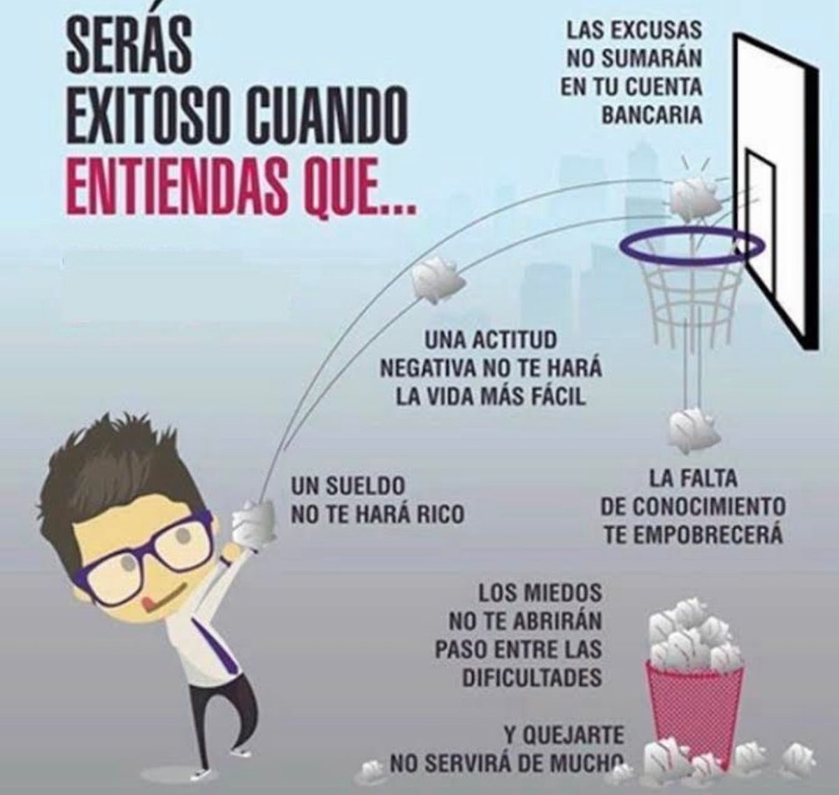 Muy buenos días ☀️ Jimena y Mónica, espero que se encuentren de maravilla y que todo marche de la misma manera.

¿En cuál de estas 6 frases tienes que seguir trabajando y mejorando?

Ánimo y que tengan un excelente Lunes e inicio de semana!!! 👍👊
