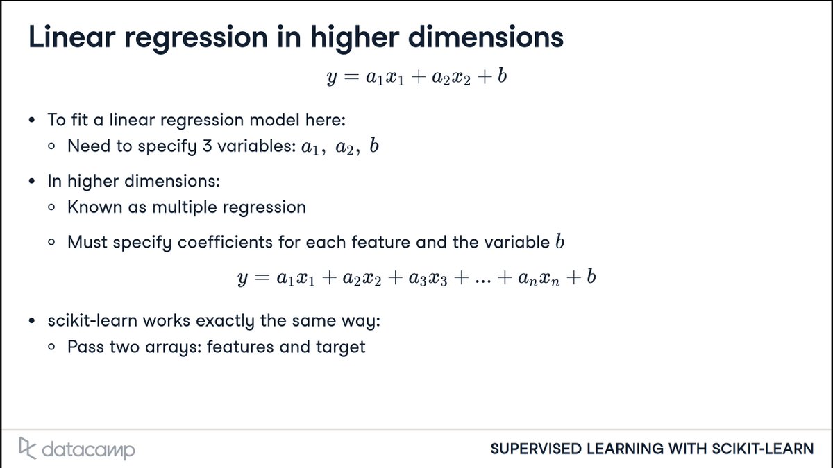amishagurung91's tweet photo. #LUD9
Today I learned the basics of linear regression, calculate fit and predict for regression and regression performance
#LearningUtsav2025 #30DaysOfAIML #FestivalOfLearning @DataCamp https://t.co/Fb8mHRHpRc