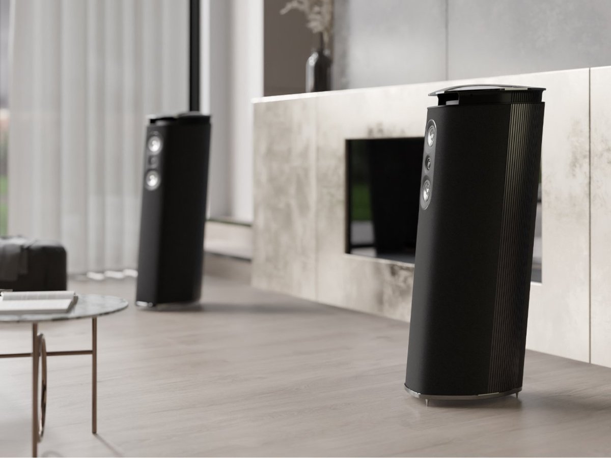 yankodesign's tweet photo. NODE ATOM loudspeakers blend art and audio for the modern home https://t.co/vH92Qe3ayI https://t.co/jINE0TFAzd