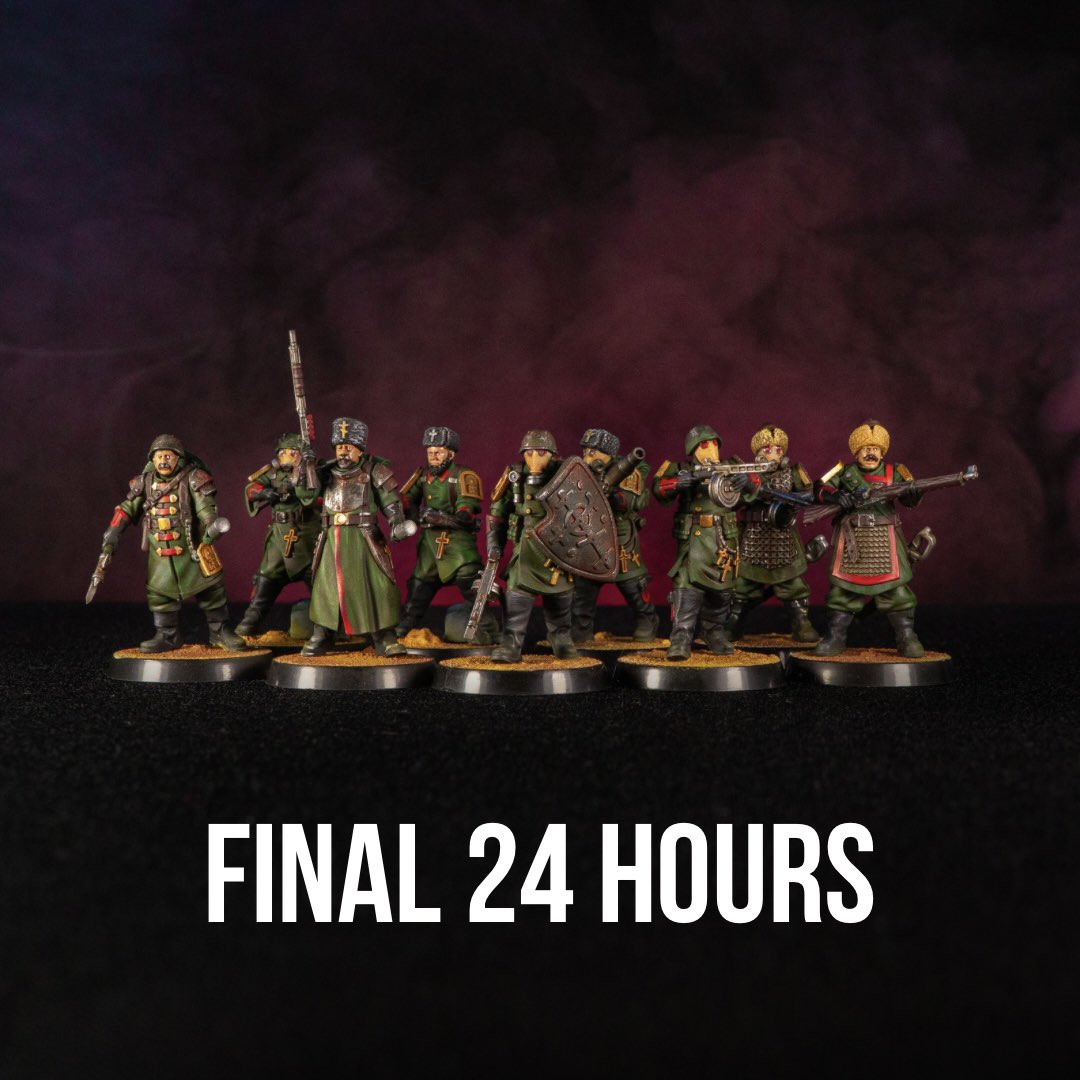 24 Hours Left! 🚨

The Steel Union campaign is almost over — just 24 hours remaining!

This is your last chance to grab the full set of miniatures, make sure to secure your pledge before it ends!

Steel Union on Kickstarter — kickstarter.com/projects/dakka…