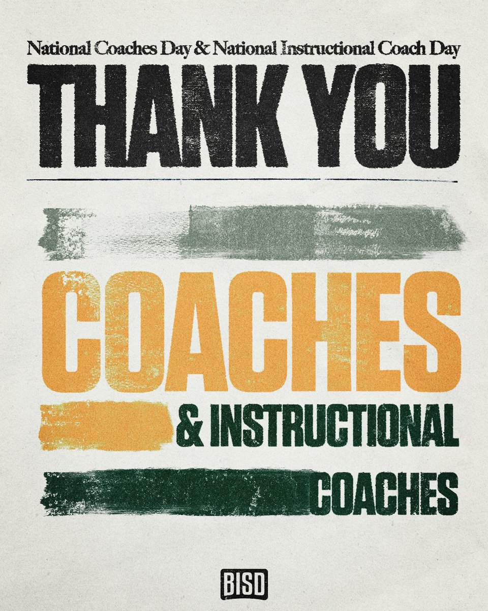 🎉Happy National Coaches Day and National Instructional Coach Day! 🎉

✨Thank you to our athletic coaches for guiding student-athletes on and off the field and to our instructional coaches for all they do in support of student and teacher success.

👏We appreciate all you do! 👏