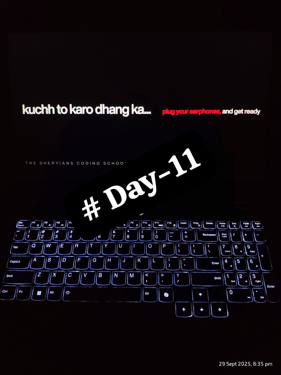 rajeshmaity07's tweet image. 🎨 #Day11 at Sheryians Coding School 🏫
Dived into the CSS Box Model &amp;amp; Backgrounds — learned margin, padding, border, and beautiful gradients 🌈
Now I can design clean, responsive layouts that pop! 💻
Leveling up styling skills daily 🚀
#Frontend #WebDesign #SheryiansCodingSchool