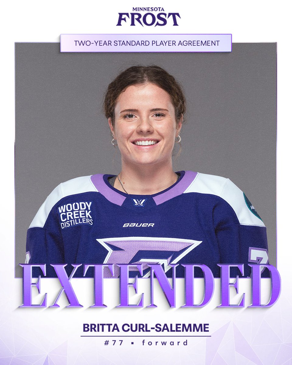 PWHL_Minnesota's tweet image. BRITTA&apos;S HERE TO STAY!

Britta Curl-Salemme has signed a two-year contract extension. Read more: bit.ly/3KCW0FB