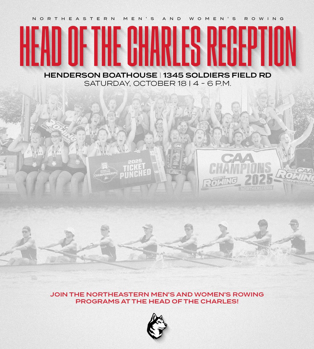 GoNUathletics's tweet image. Celebrating tradition, teamwork, and the Charles 🏆

Registration is open now: tinyurl.com/256toyrr