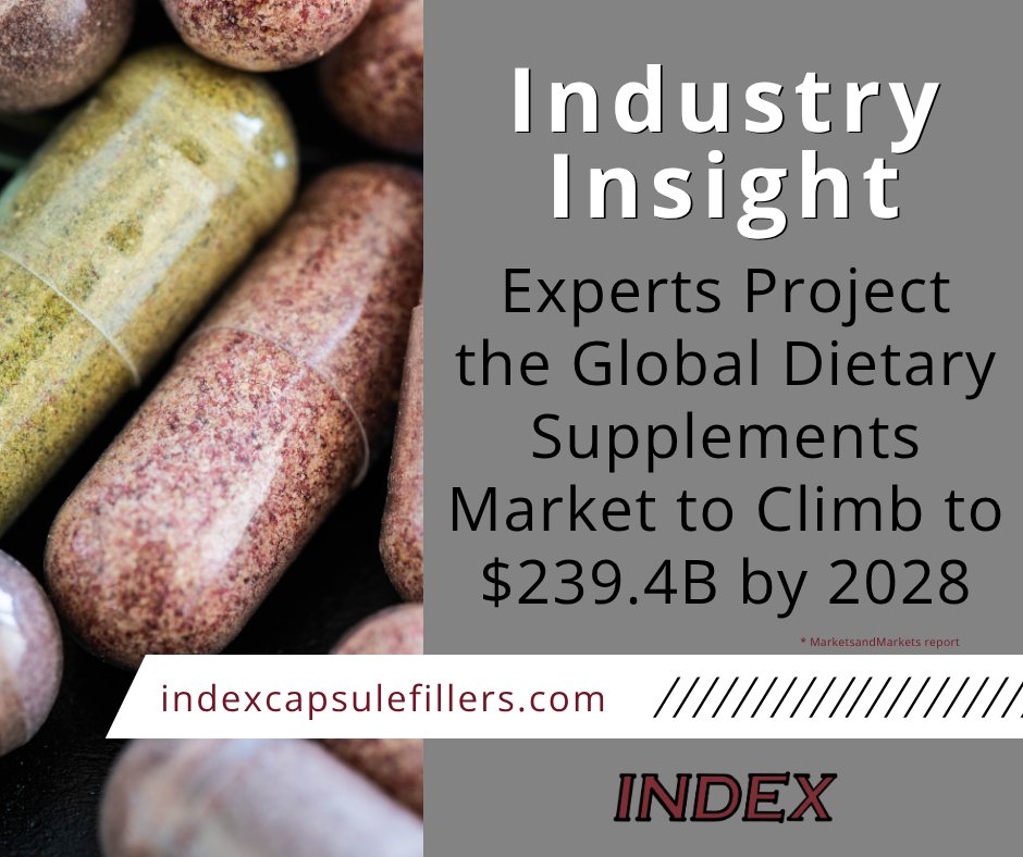 Fuel your growth in the booming supplements industry with capsule filling solutions trusted by manufacturers worldwide. See how Index can help you take advantage of this growing market: hubs.la/Q03LPKzk0