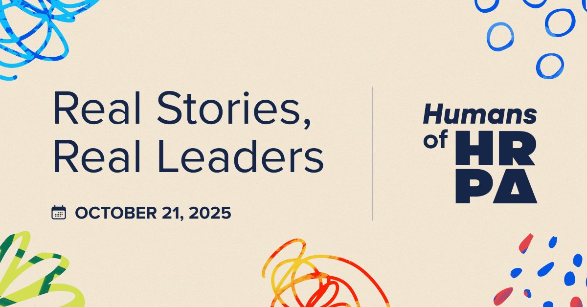 Join us Oct 21 (8–10 am) for Humans of HRPA: Real Stories, Real Leaders 

🥐 Breakfast &amp; networking 
🎤 Inspiring stories from HR leaders: 
Karen Collins, BMO Financial Group
Penny Farinha, Cordelio Power 
Rishma Hudda, General Mills Canada
👉 hubs.la/Q03LNzQv0