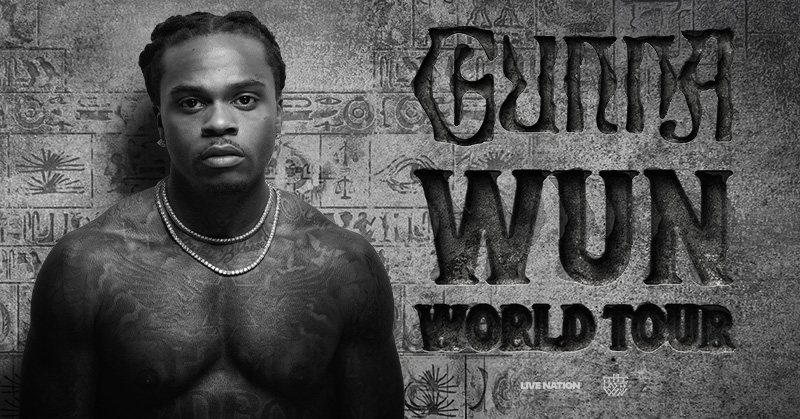 LiveNation's tweet image. JUST ANNOUNCED: Gunna&apos;s (@1GunnaGunna) Wun World Tour with dates in North America, Africa, Australia, and Europe. 

Sign up for presale access at wunworldtour.com. Tickets on sale Mon at 10am.