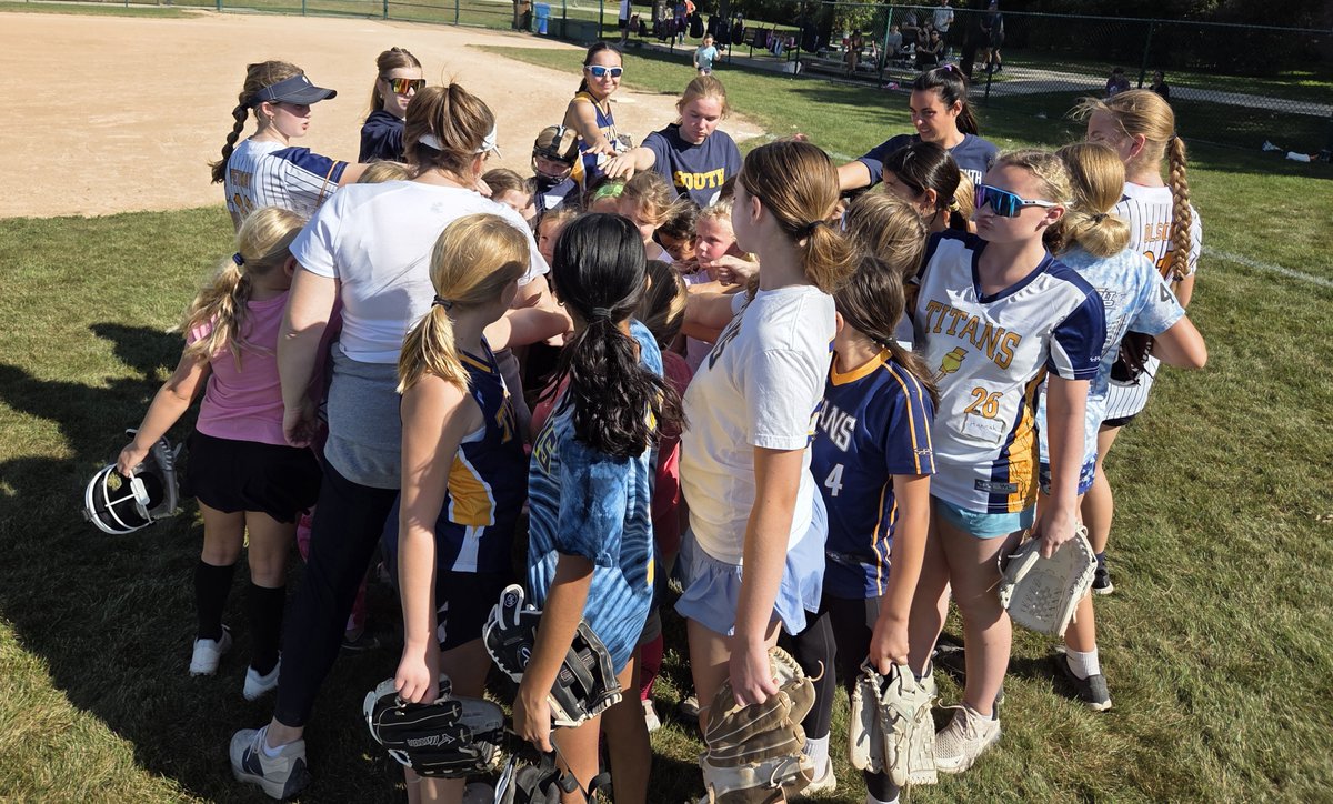 Somewhere in this mosh pit of Titans of today are our 6-8 year-old Titans of Tomorrow! What a beautiful day to kick off our fall ToTs clinics! They'll be trying out for our teams before you know it.