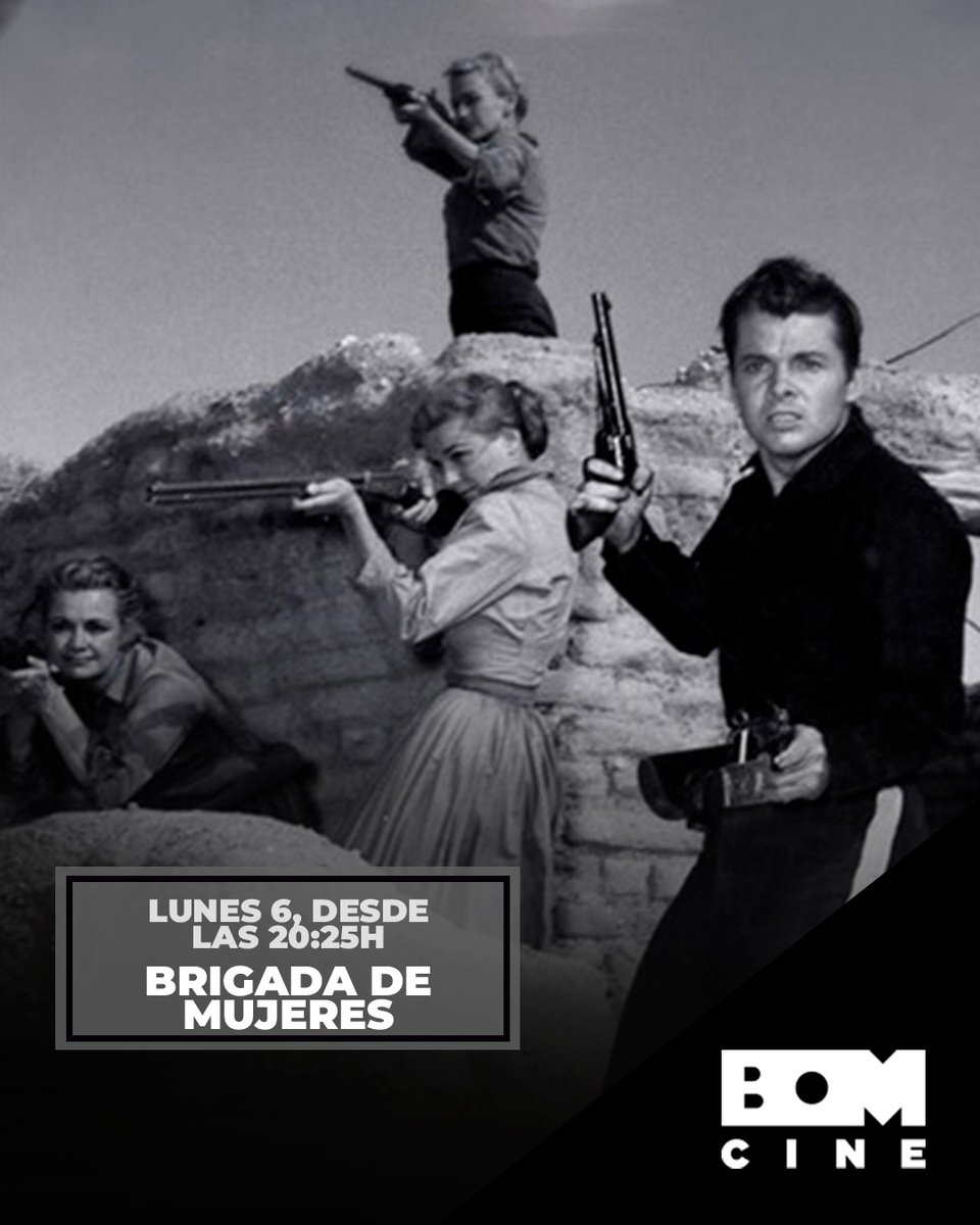 💥🤠 Un soldado de la Unión deserta para salvar a un grupo de mujeres texanas de un ataque indígena. Ellas desconfían, pero acaban refugiándose en una misión abandonada.

🎥“Brigada de Mujeres” — cuando el coraje cabalga sin permiso.
🕑20:35h