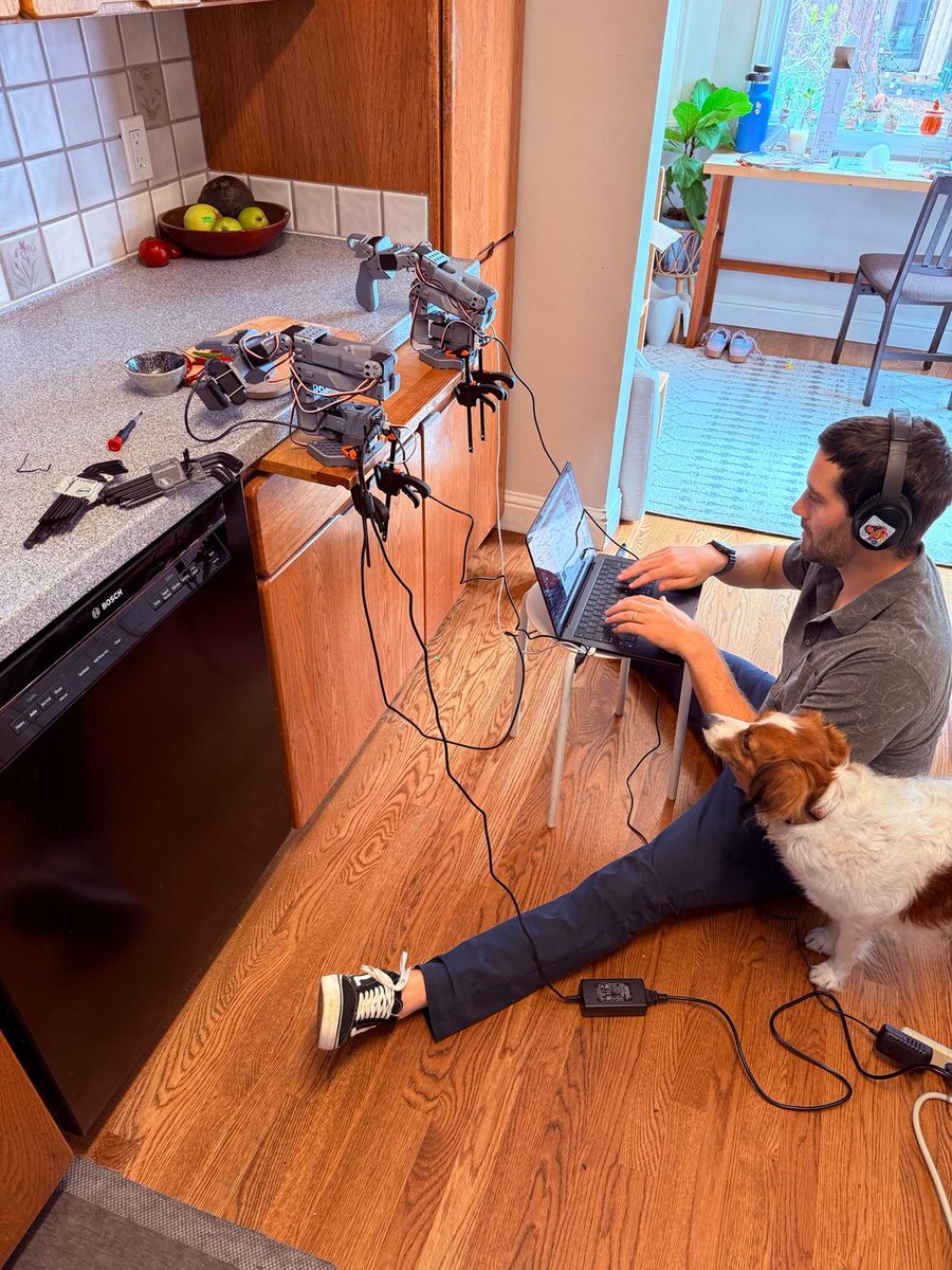 What you think building robots is like

what building robots is actually like 

shout out to all the hobbyists running @lerobotHF