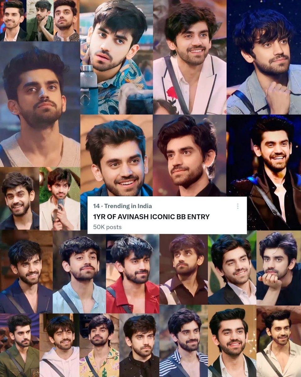 🔥 #Avinashians Power Never Fails!
Our tagline
 1YR OF AVINASH ICONIC BB ENTRY is trending #14 in India with 50K+ posts! 
The love, effort &amp; unity of this fandom are truly unbeatable! 
Keep going champs — let’s push it back to Top 10! 🚀
#AvinashMishra #Avinashians
