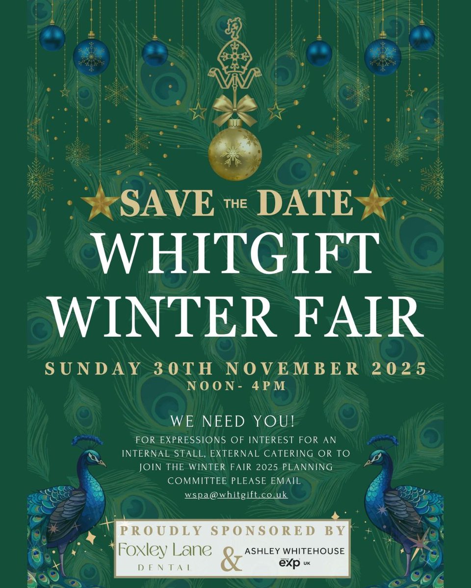 WhitgiftSchool1's tweet photo. The WSPA is excited to announce the return of the Whitgift Winter Fair on 30th November, following the success of last year’s event. 🎄

🎪Interested in hosting a stall or helping out on the day?
👉Please send your expression of interest to: wspa@whitgift.co.uk

#WinterFair https://t.co/qUn9TrbZx5