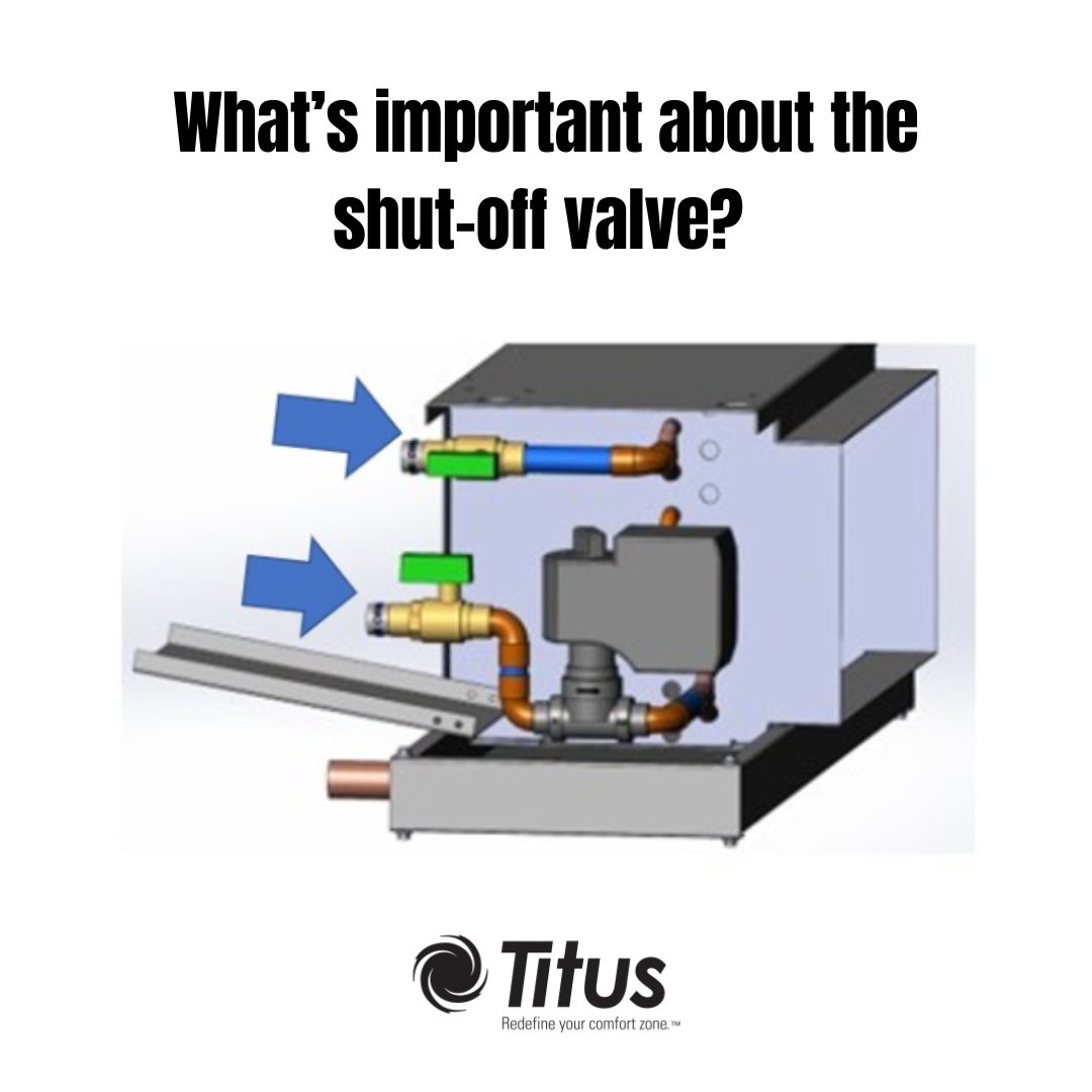 What's important about the shut off valve? Learn more at tinyurl.com/msyzvfr7

#titus #hvac #titushvac