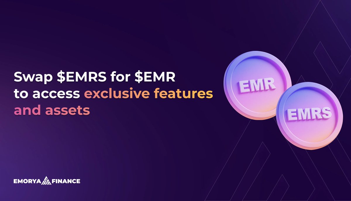 EmoryaApp's tweet image. Have you ever wondered what happens to your $EMRS tokens?
They're your personal progress tracker. Convert them to $EMR to get access to exclusive features and assets in our ecosystem.
It's your effort, your reward.