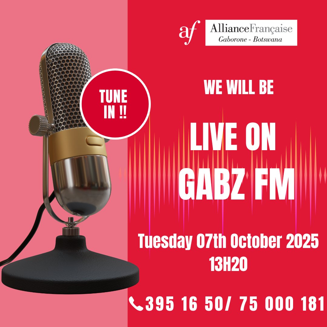 JOIN US...!!
We will be live on Gabz FM today at 13h20, be sure to listen in!!😊😊