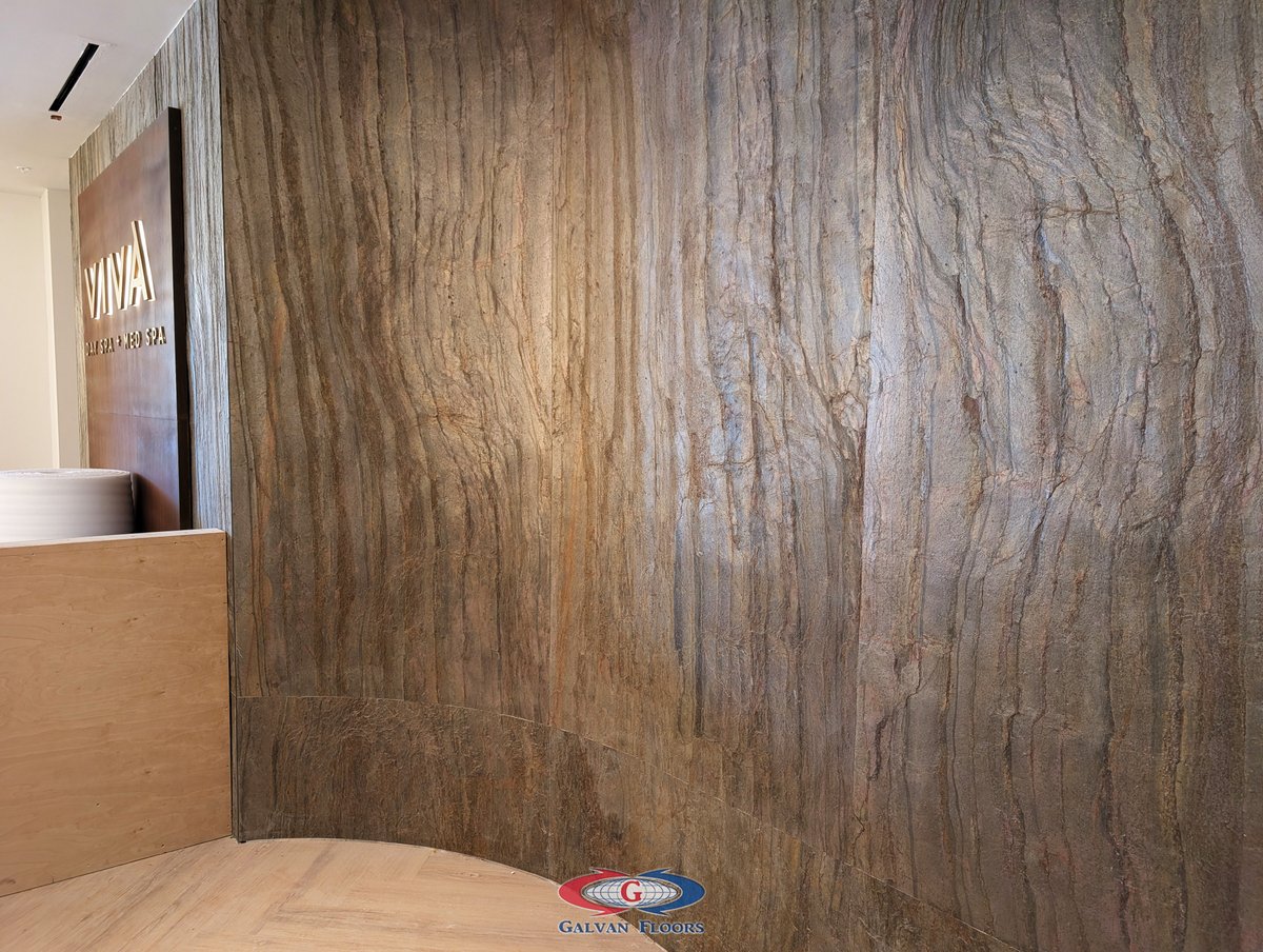 GalvanFloors's tweet photo. After a long hot summer, its time to revitalize from the all the sun! 

Check out Viva Day Spa in Dallas opening soon!

And see our Flexible Slate panel walls behind the reception desk! 
The waiting area features floor to ceiling 3D panels!
#flooring #panels #countertops #dallas https://t.co/hdJhqlCU0G