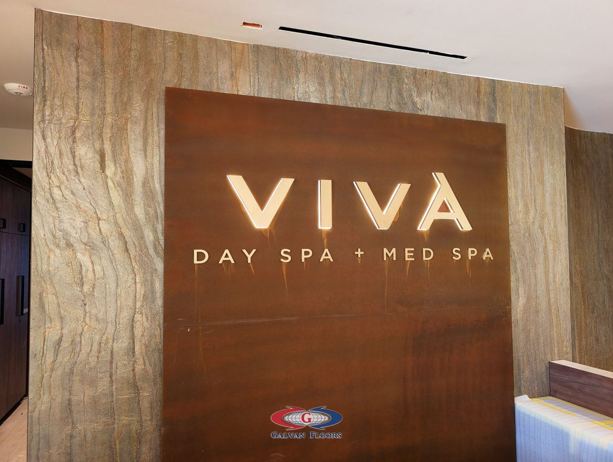 GalvanFloors's tweet photo. After a long hot summer, its time to revitalize from the all the sun! 

Check out Viva Day Spa in Dallas opening soon!

And see our Flexible Slate panel walls behind the reception desk! 
The waiting area features floor to ceiling 3D panels!
#flooring #panels #countertops #dallas https://t.co/hdJhqlCU0G