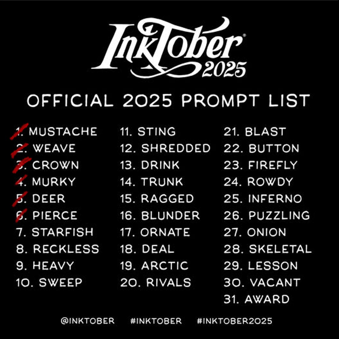 Inktober day 6: pierce
#inktober #inktober2025 #inktober2025day6