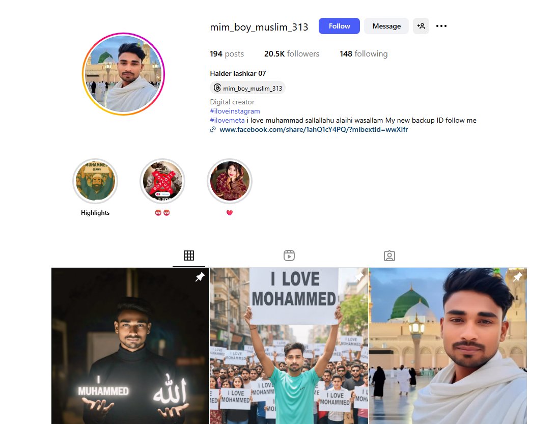 onlybabul's tweet photo. @odisha_police @CMO_Odisha @dcp_cuttack This Instagram ID – https://t.co/FLQQ5F1seT – is spreading hate speech and violent content. At a time when Cuttack is already tense, such posts act as fuel and may worsen the situation. Kindly take prompt action to ensure peace and safety https://t.co/qTRAroY0Kd