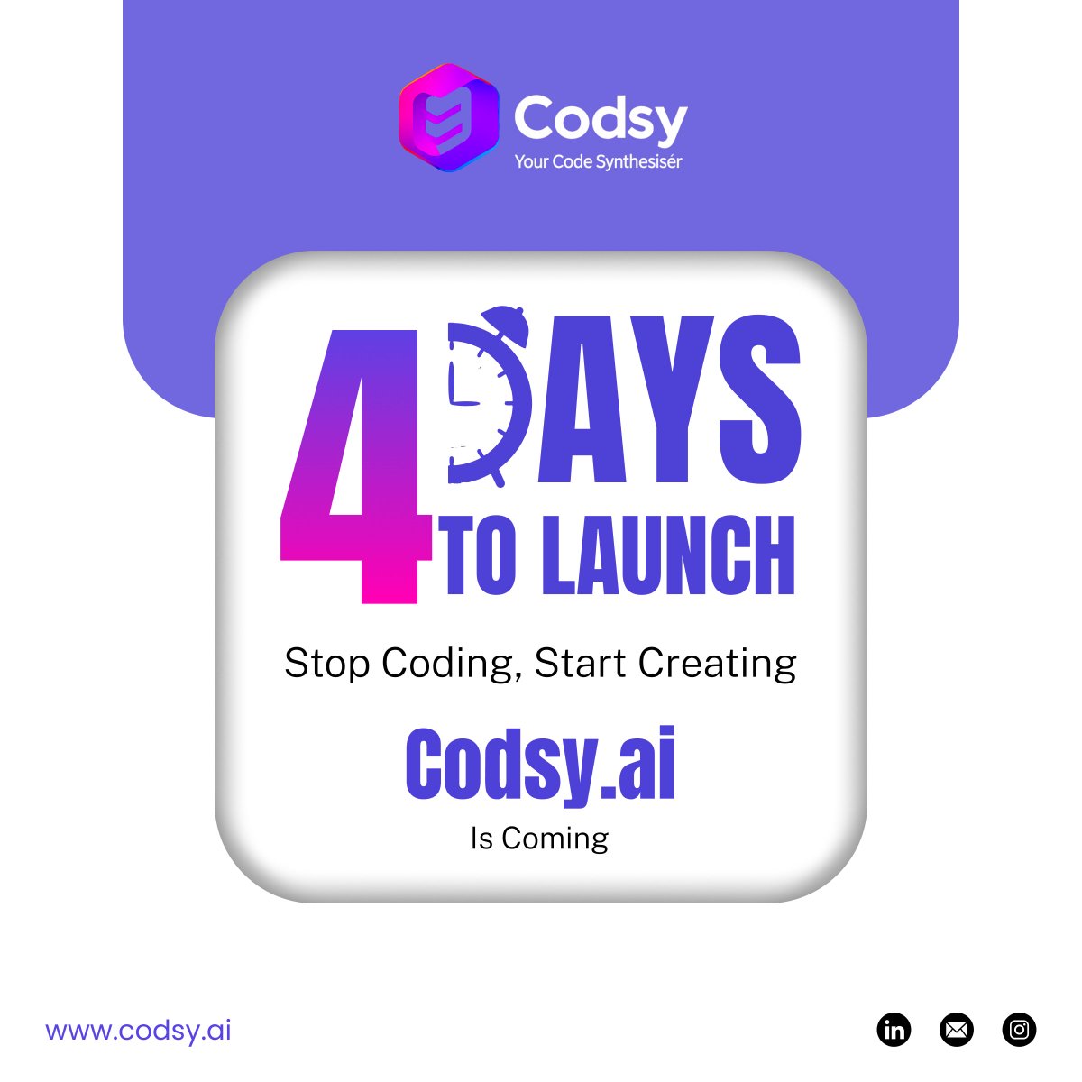 CodsyAI's tweet image. 40% Faster.

That&apos;s the difference enterprise AI makes when it&apos;s natively integrated into your development workflow.

4 days left. Hit &apos;Follow&apos; to be the first to know the details.

Learn more: codsy.ai

#AIdevelopmentteam #AgenticAI #AIagent #EnterpriseAI