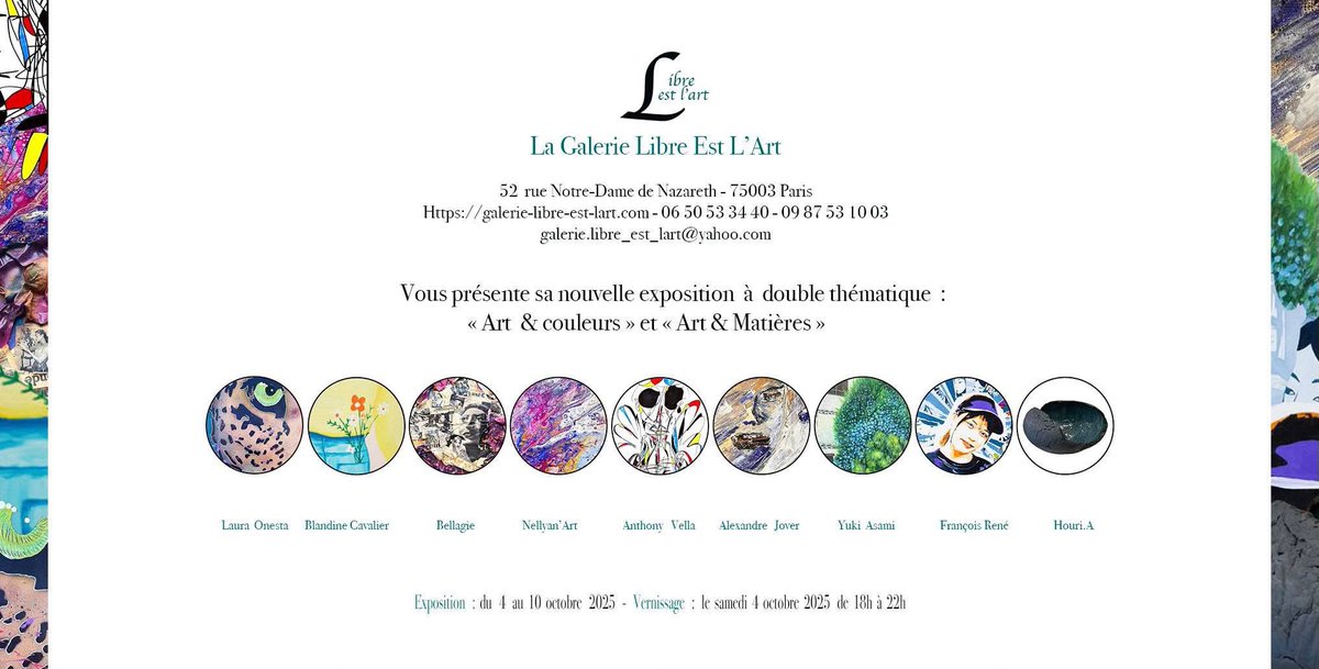 Ne manquez pas non plus notre exposition actuelle !

#exposition #art #vernissage #photographie  #peinture #artcontemporain #contemparyart !