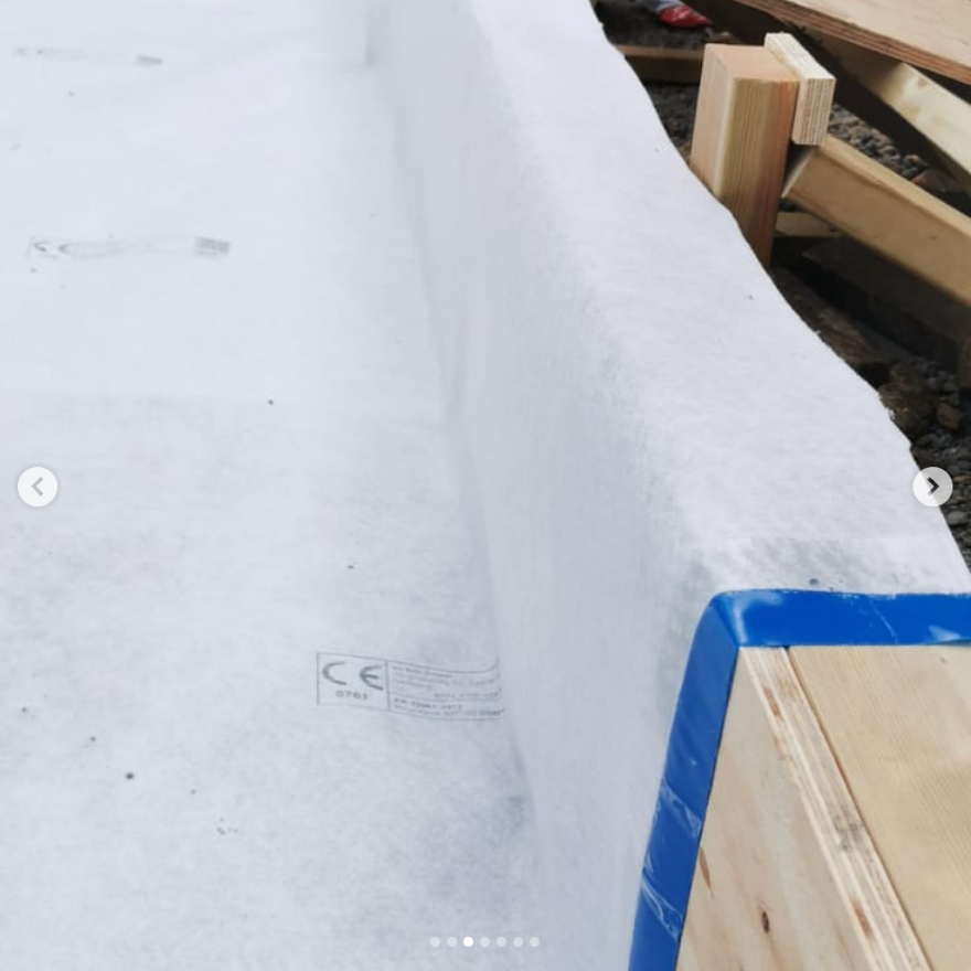 APGoochLtd's tweet photo. Newton Hydrobond pre-applied Type A waterproofing membrane applied beneath the floor slab on this project in Dulwich, South London (SE21).

Stepoc blockwork will be constructed to form the basement; we will then return to Install Newton Hydrobond 2K Flex and Geotextile membrane https://t.co/5QItb8CD4h