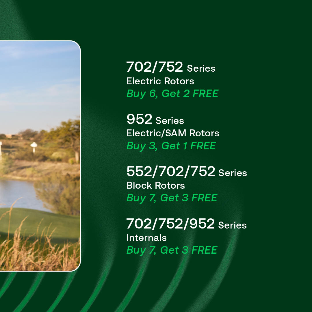 LonghornIncGolf's tweet photo. Find out how you can get FREE Rain Bird® Golf rotors and internals, plus a big discount on parts—but only for a limited time!
 Learn more golf@longhorninc.com
972-406-0222 https://t.co/8NnOmN4Aoj