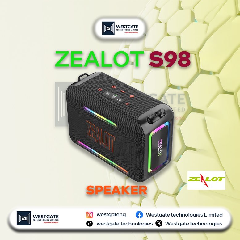 westgateng_'s tweet image. 🎶 Bold &amp;amp; Catchy:
Turn up the vibes, not the noise! 🔊
Experience crisp, powerful sound with Zealot Speakers, available now at WestGate Technologies Limited.
Where clarity meets bass perfection. 🎧
#ZealotSpeakers #WestGateTechnologies #SoundThatMovesYou