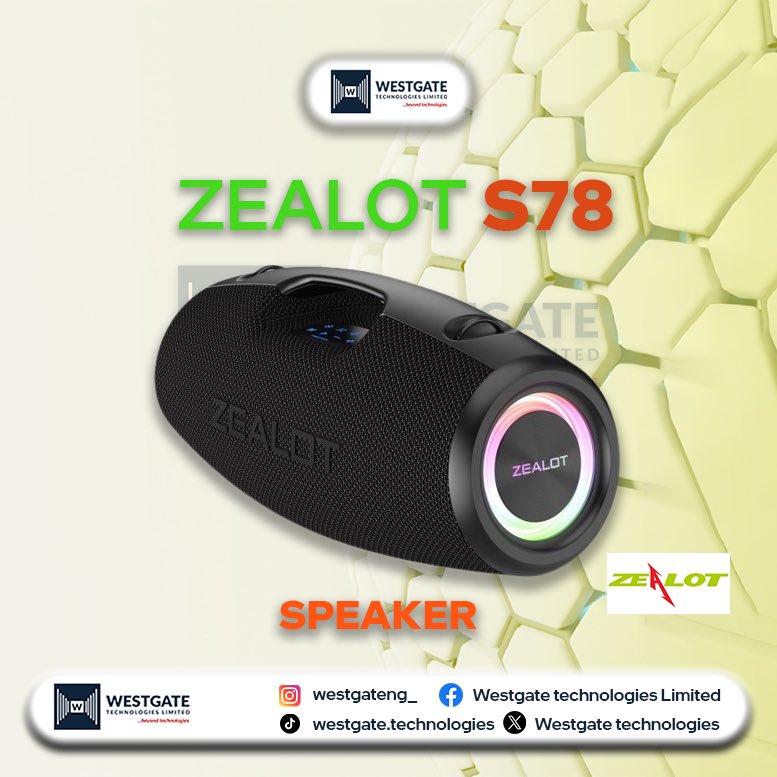 westgateng_'s tweet image. 🎶 Bold &amp;amp; Catchy:
Turn up the vibes, not the noise! 🔊
Experience crisp, powerful sound with Zealot Speakers, available now at WestGate Technologies Limited.
Where clarity meets bass perfection. 🎧
#ZealotSpeakers #WestGateTechnologies #SoundThatMovesYou
