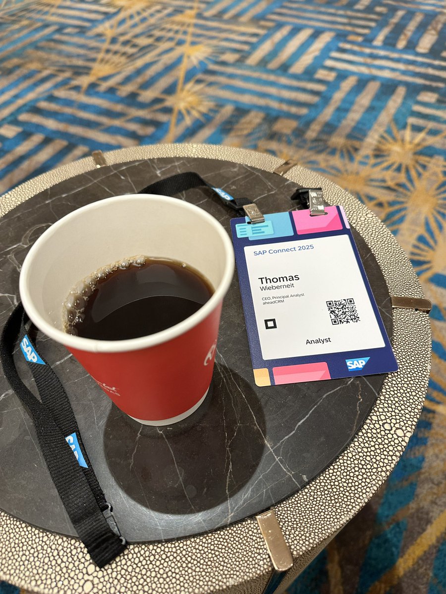 twieberneit's tweet image. Badge ✅
coffee ✅

Let the #CX and other convos at #SAPConnect begin