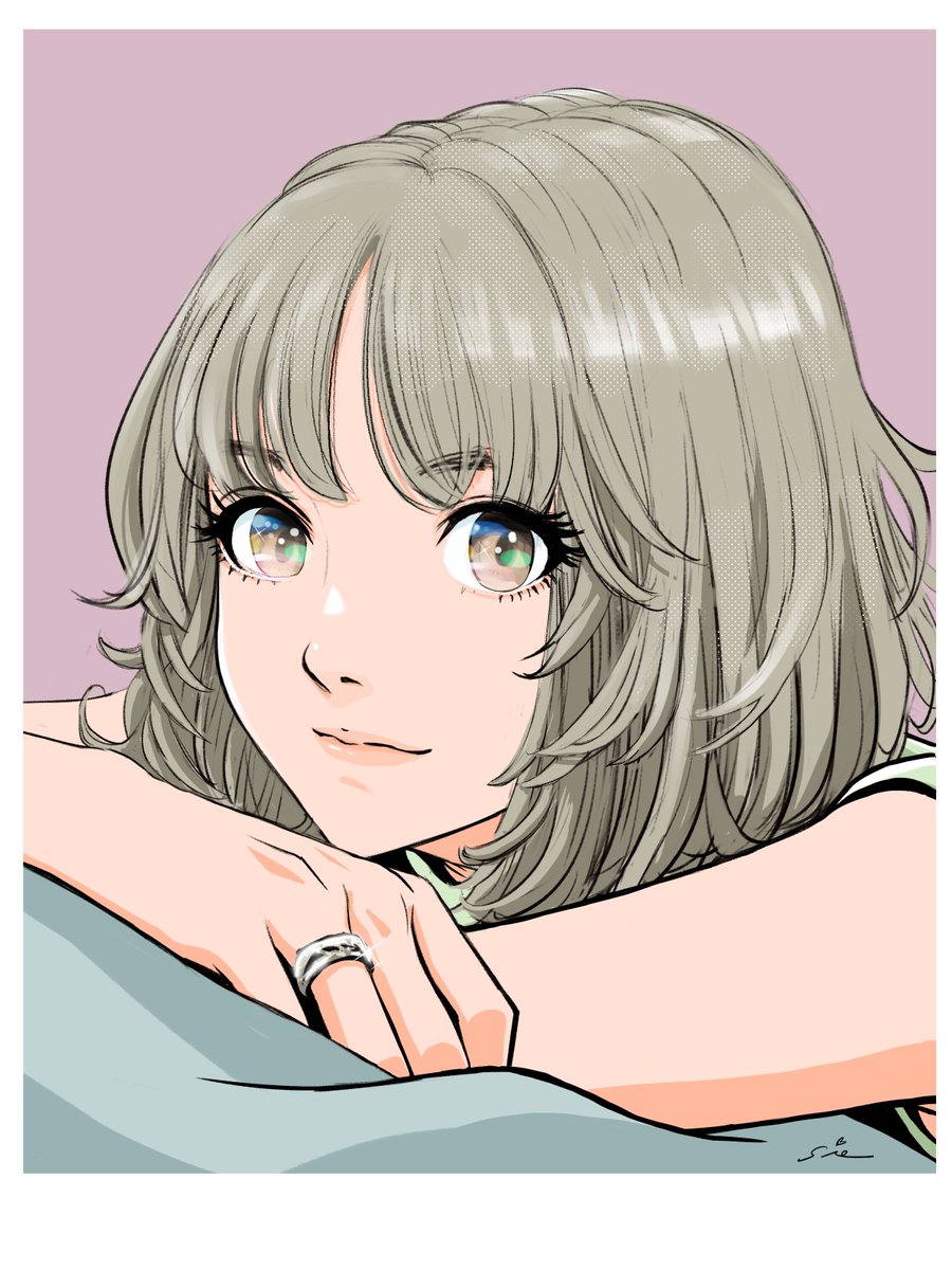 a2c0209's tweet photo. #イラスト #ショートヘア #デジタルイラスト #創作女子 https://t.co/9HUS5rIsRI