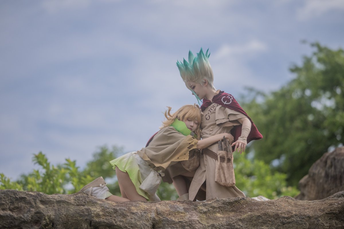 hakutaku091's tweet image. -ひとりぼっちのサイエンティスト-

スイカ：@come_cos
千空：@re_chi0119