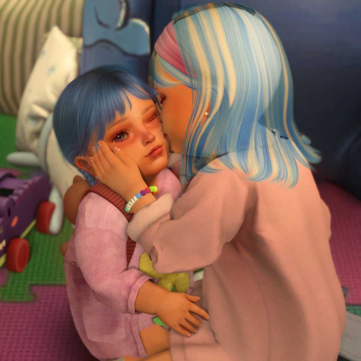 simvalnian's tweet image. big girl lucie and her little sisters :((

#lightcannon #thesims4