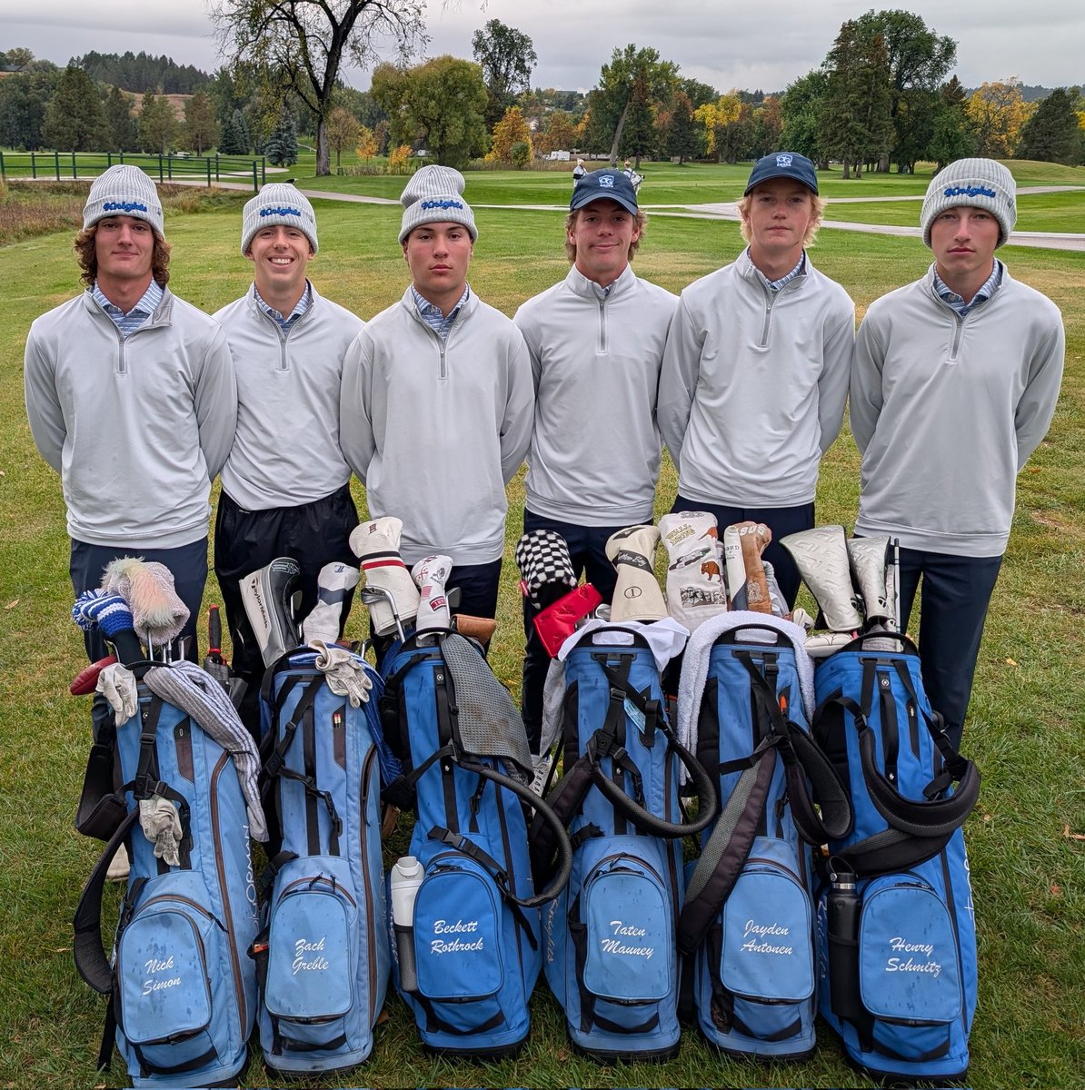 It is Day 1 of the AA Boys State Championship for <a href="/OGHSGolf/">O'Gorman HS Golf</a>. Taten Mauney, Jayden Antonen, Nick Simon, Beckett Rothrock, Henry Schmitz, &amp; Zach Greble tee it up for the Knights at 10:20 CDT. Follow the action on Golf Genius with the GGID: 25SDBOYSAA. Go Knights!!