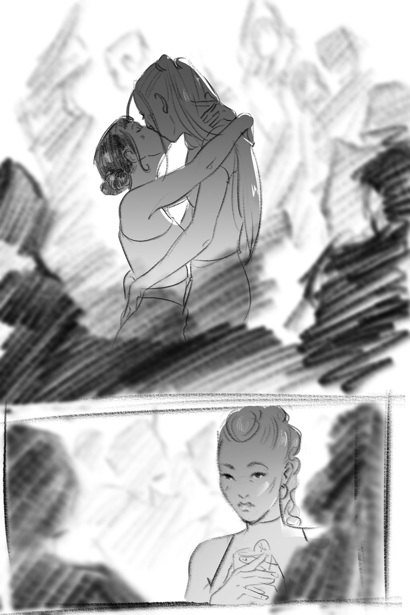Sango_Blep's tweet photo. Some Polytrix noodling from some weeks ago that was initially inspired by the fic "heels,nails,blade,mascara" on ao3 and then even got its little oneshot of its own :') you should check it out here
https://t.co/zMlAl662qC https://t.co/a4zSQV32C0