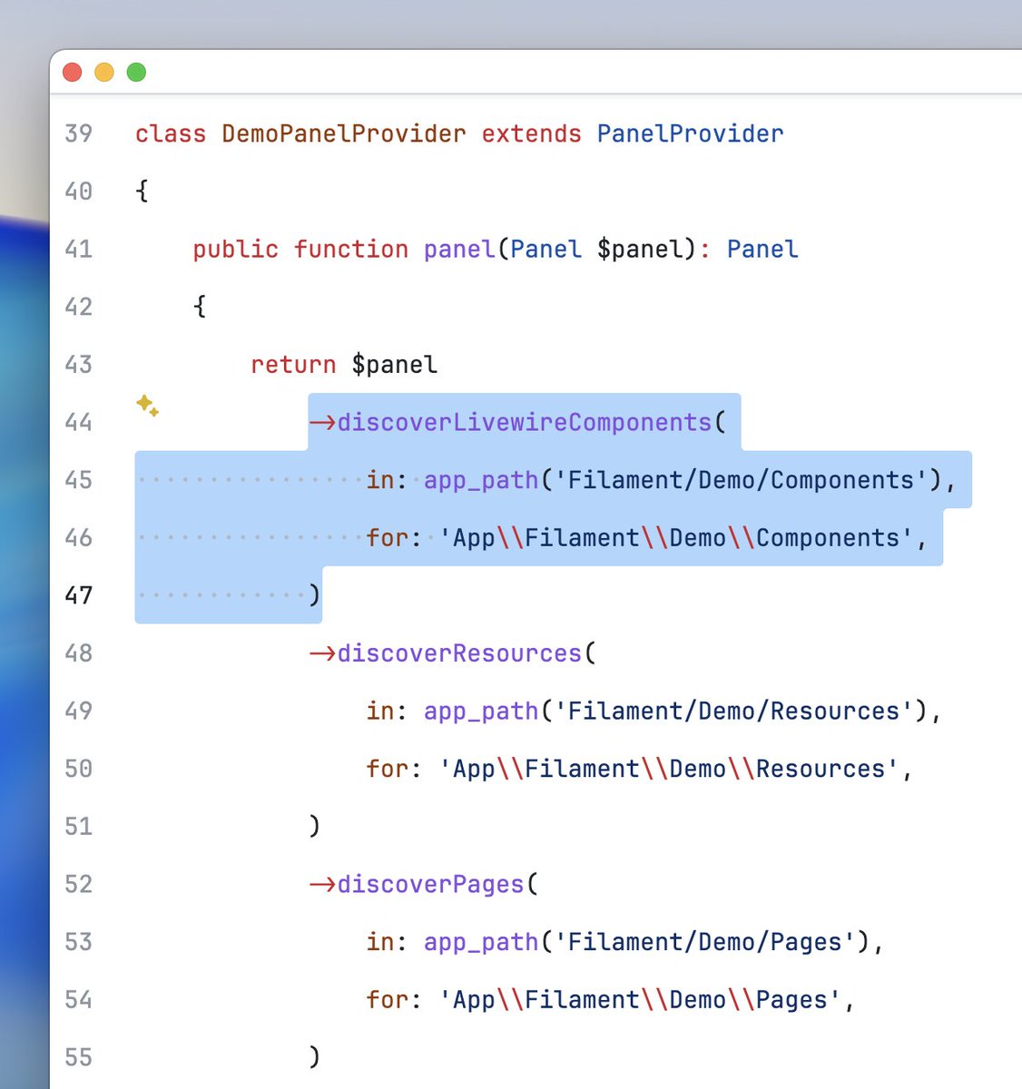 zepfietje's tweet image. Did you know @filamentphp can auto-discover custom Livewire components in your panel?
Just like it does for resources, pages, and widgets. Perfect for keeping panel-specific components organized, scoped to the panel, and alongside your main folders. 👌