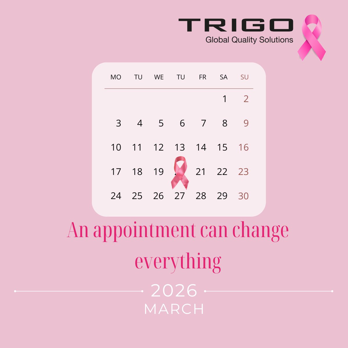 Breast cancer detected early means 9 out of 10 chances of recovery. 🎯 
Screening saves lives. Let’s talk about it, share the message, break the taboos. 
 📅 Don’t forget to book your appointment — for yourself, for your loved ones.