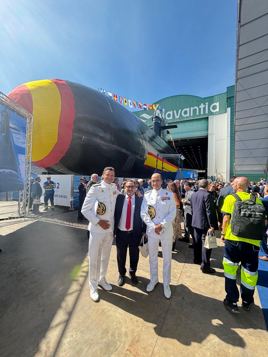 frizonia's tweet image. Frizonia fue invitada a la puesta a flote del submarino S-82 “Narciso Monturiol”, donde pudimos presenciar un evento de gran importancia para la industria naval española, siendo parte de este hito en la modernización y autonomía tecnológica de la Armada Española.