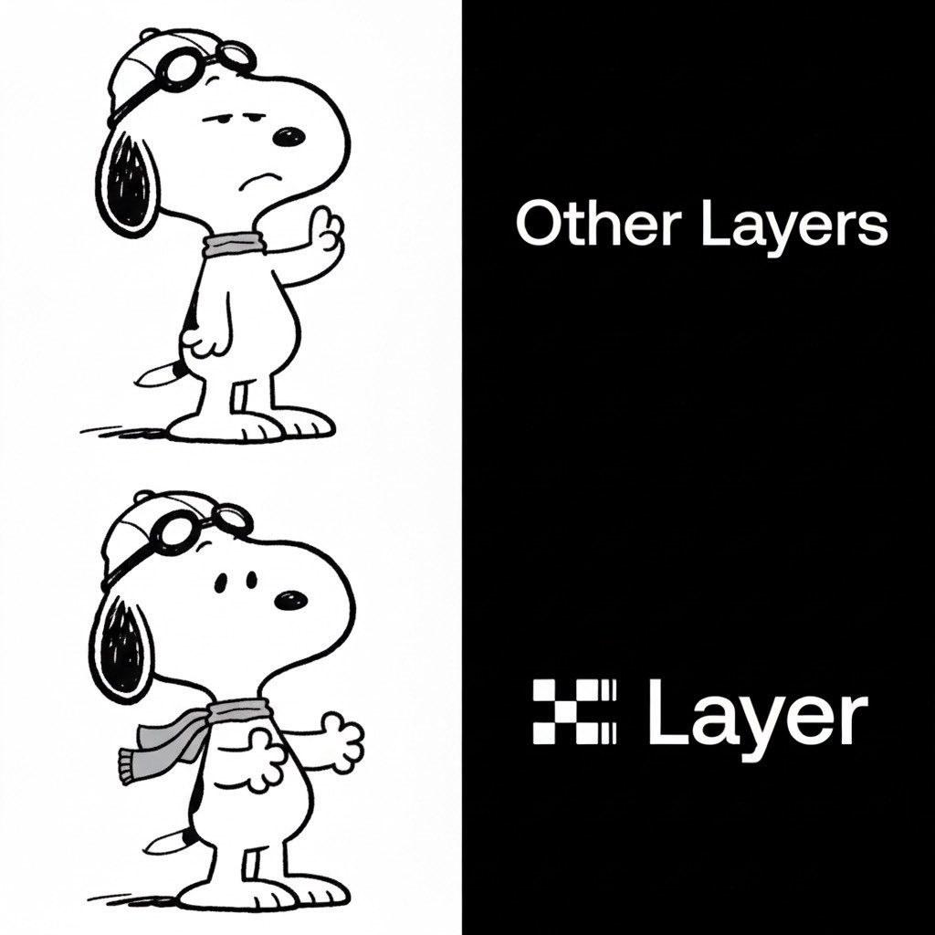 SnoopyOKB's tweet photo. @XLayerOfficial $SNOOPY agrees, they’re not built like us! 🔲 https://t.co/S9F5FKwDWo