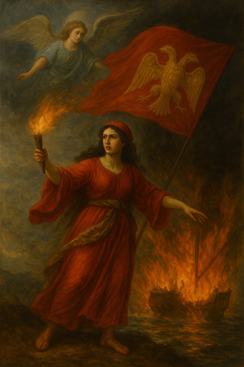 HistoryCyprus's tweet photo. Στις 6 Οκτωβρίου 1570, η Ελληνίδα της Κύπρου, Μαρία Συγκλητική, ανατίναξε την πυριτιδαποθήκη του τουρκικού πλοίου που τη μετέφερε αιχμάλωτη μαζί με άλλες Ελληνίδες. 

Επέλεξε τον θάνατο αντί της ατίμωσης.

#Κυπρος | #Cyprus | #Greek https://t.co/p38359PUtB